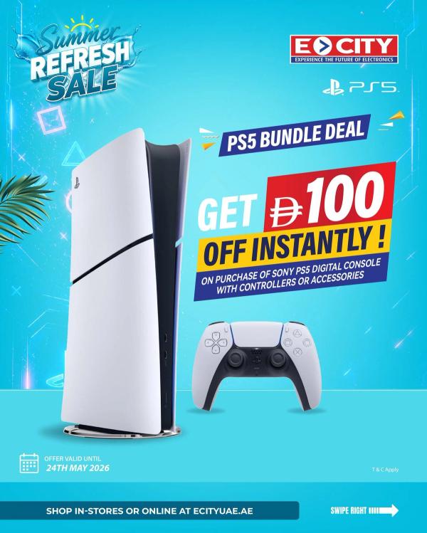 PS5 Bundle Deal from ECity until 24th May