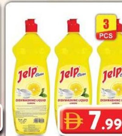 Jelp Clean Dish Wash Liquid 3x1Ltr