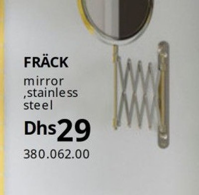 FRÄCK mirror, stainless steel