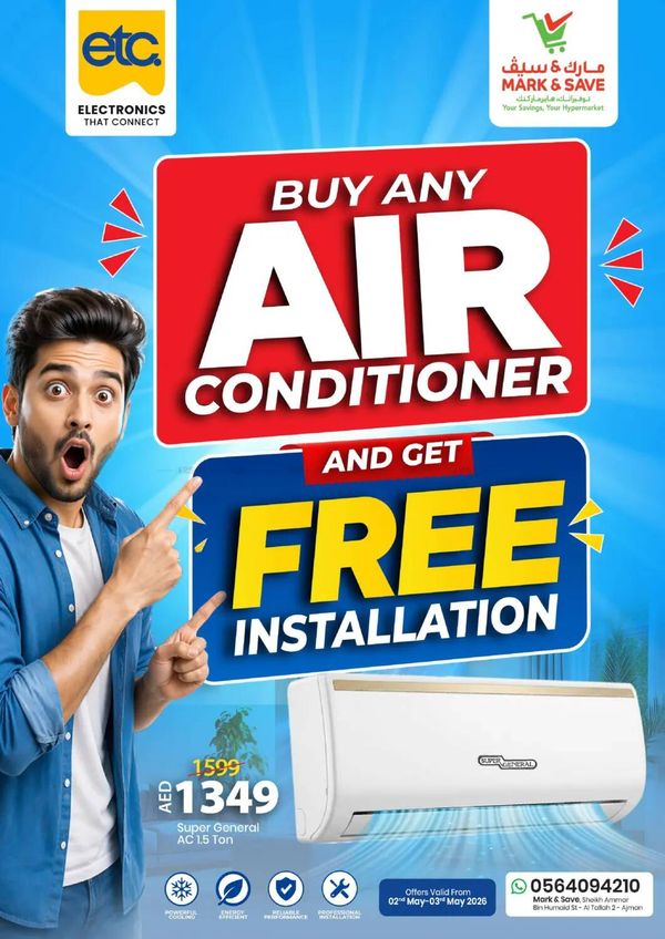 Buy Any Air Conditioner And Get Free Installation