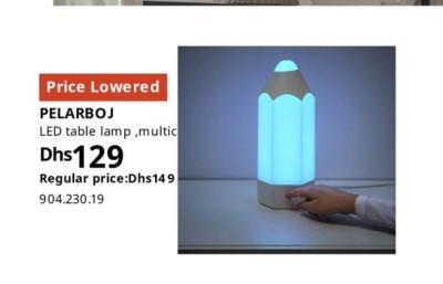 PELARBOJ LED table lamp, multicolor