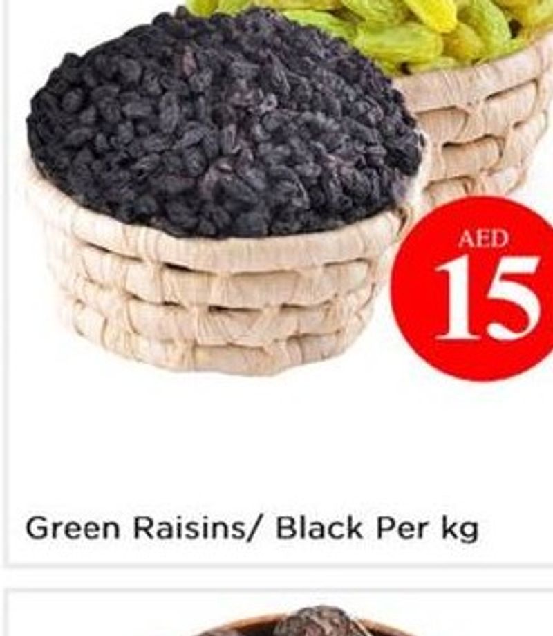Green Raisins/ Black Per kg