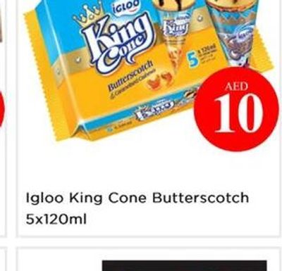 Igloo King Cone Butterscotch 5x120ml