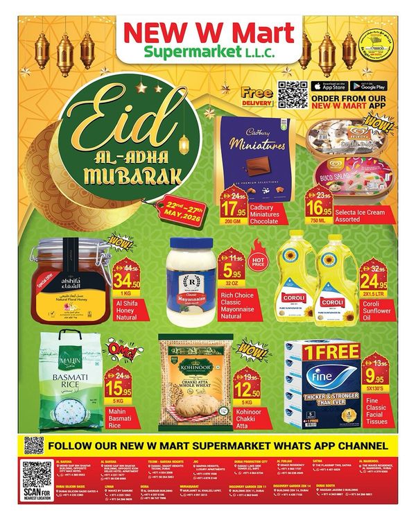 Weekend Deals from New W Mart until 27th May