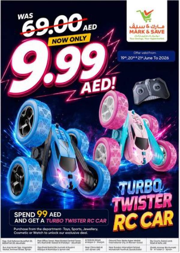 Turbo Twister RC Car from Mark & Save until 21st June
