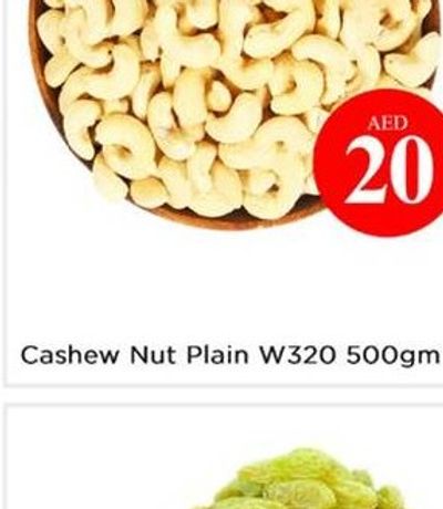 Cashew Nut Plain W320 500gm