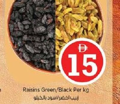 Raisins Green/Black Per Kg