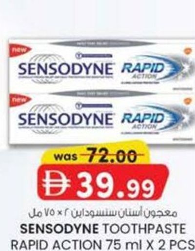 Sensodyne Toothpaste Rapid Action 75 ml x 2 Pcs