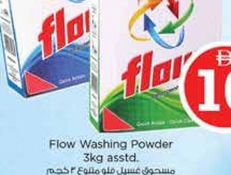 Flow Washing Powder 3kg asstd.