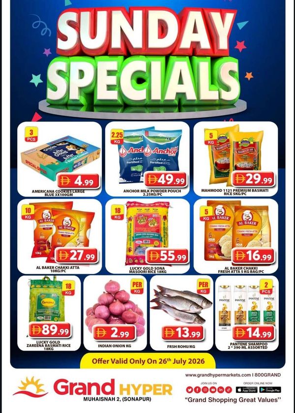 Sunday Specials