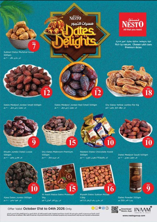 Date Delights from Nesto until 4th October