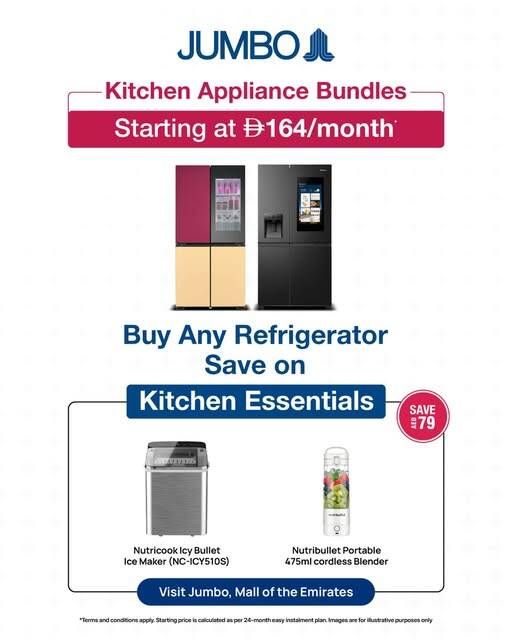 Kitchen Appliances Bundles from Jumbo until 30th April