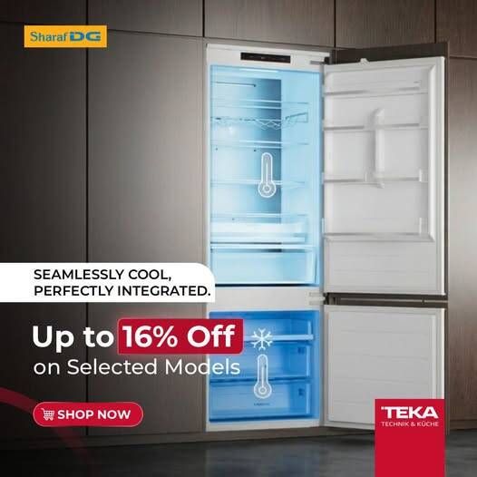 TEKA Refrigerator Models from Sharaf DG until 15th July