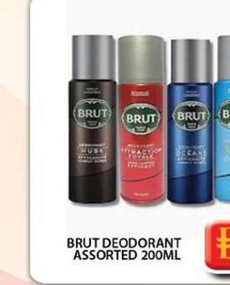 Brut Deodorant Assorted 200ml