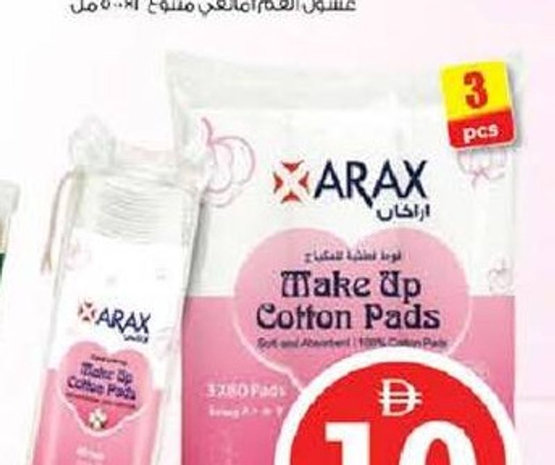 Arax Cotton Make Up Pads 3x80's