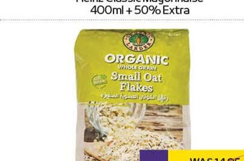 Organic Larder Oat Flakes Small 500gm