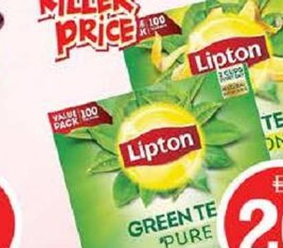 Lipton Clear Green Tea/Lemon Tea Bag 100'S