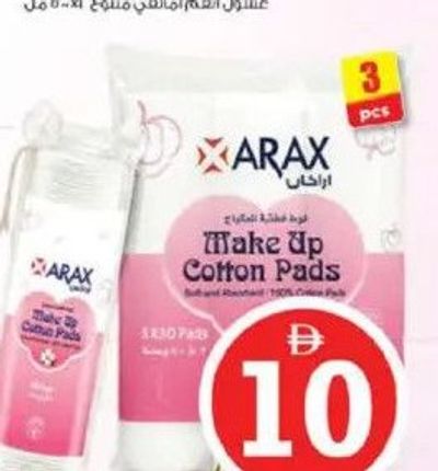 Arax Cotton Make Up Pads 3x80's