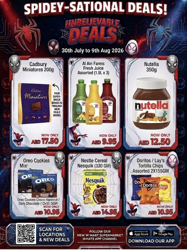 Unleavable Deals from New W Mart until 9th August