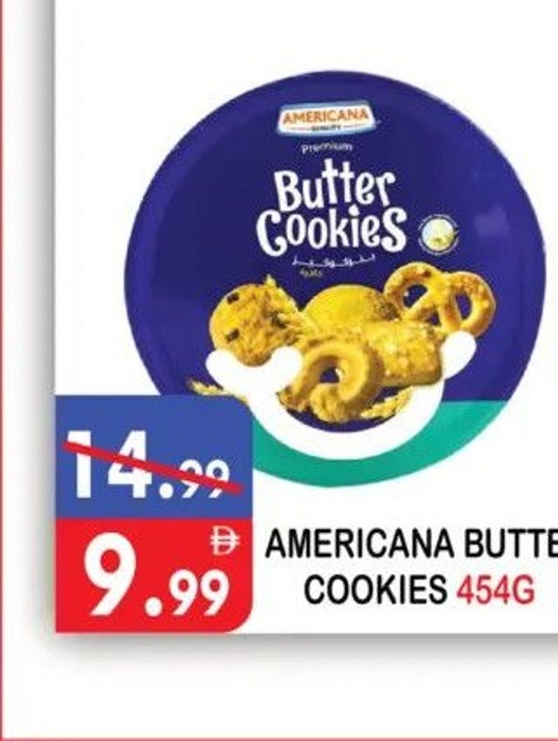 AMERICANA BUTTER COOKIES 454G