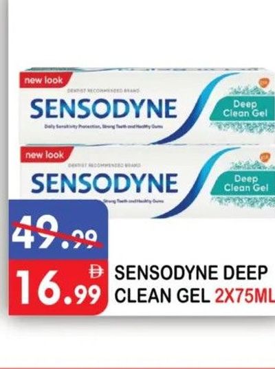 SENSODYNE DEEP CLEAN GEL 2X75ML