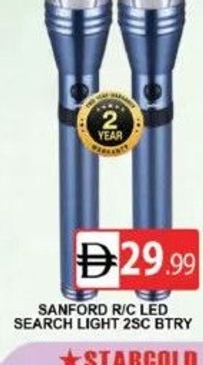 SANFORD R/C LED SEARCH LIGHT 2SC BTRY