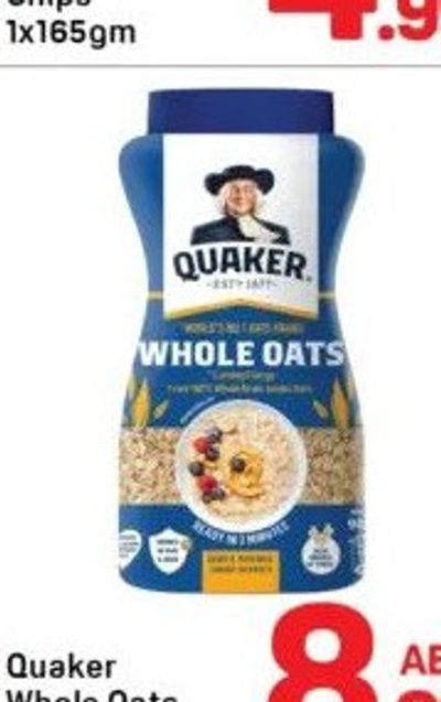 Quaker Whole Oats 1x900gm