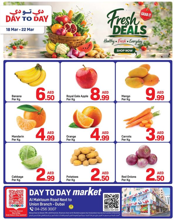 Fresh Deals - Union, Dubai from Day To Day until 22nd March