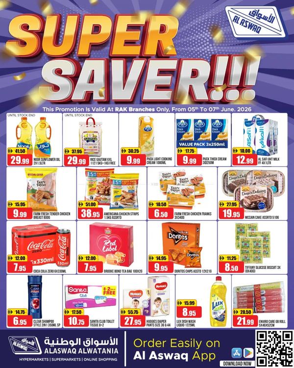 Super Saver from RAK National Markets until 7th June