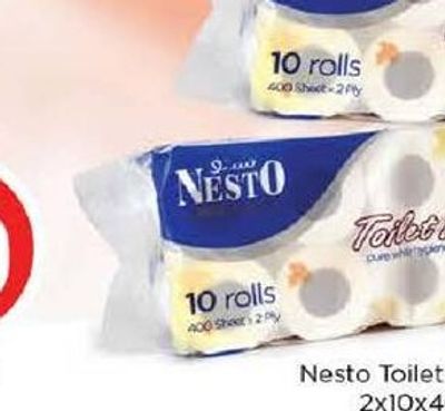 Nesto Toilet Roll 2Ply 2x10x400's