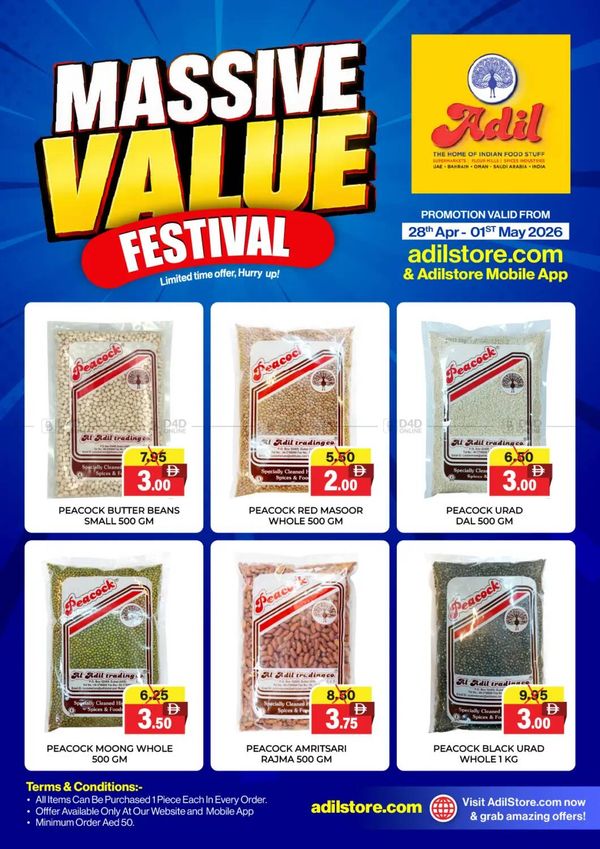Massive Value Festival from Al Adil until 1st May
