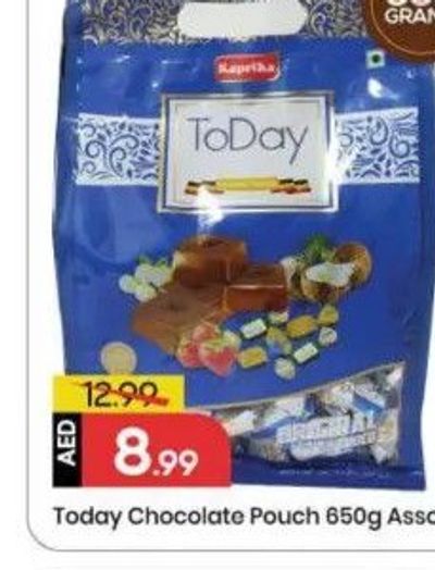 Today Chocolate Pouch 650g Assorted