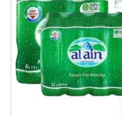 Al Ain Mineral Water 6x1.5Ltr/12x500Ml