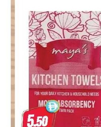 Maya's Kitchen Towels 2x2Ply