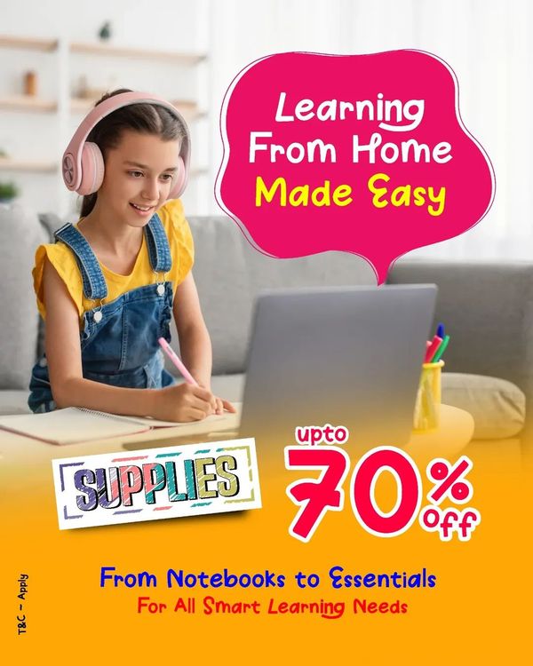 Learning From Home from Al Safeer Hypermarket until 5th April