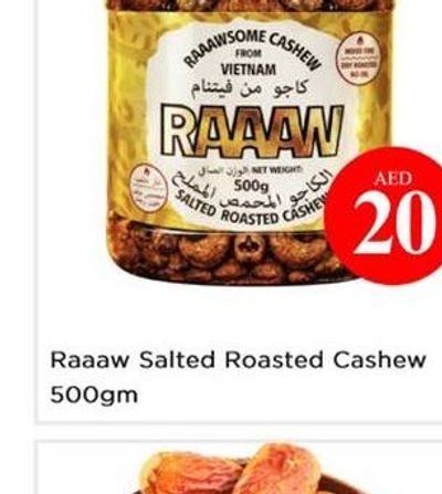 Raaaw Salted Roasted Cashew 500gm