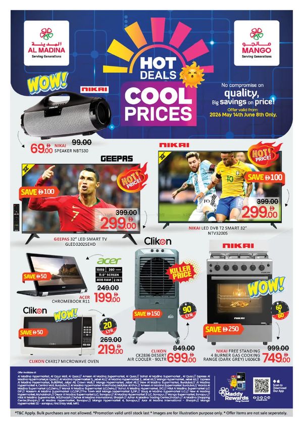 Hot Deals & Cool Prices from Al Madina Hypermarket until 8th June