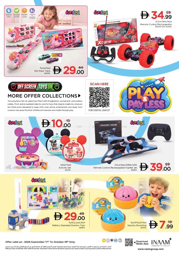 Play & Payless from Nesto until 18th October