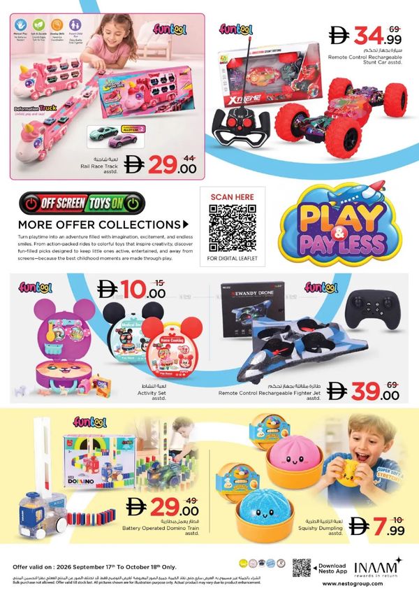 Play & Payless from Nesto until 18th October