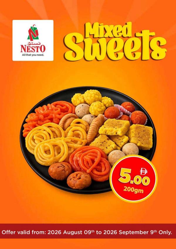 Mixed Sweets from Nesto until 9th September