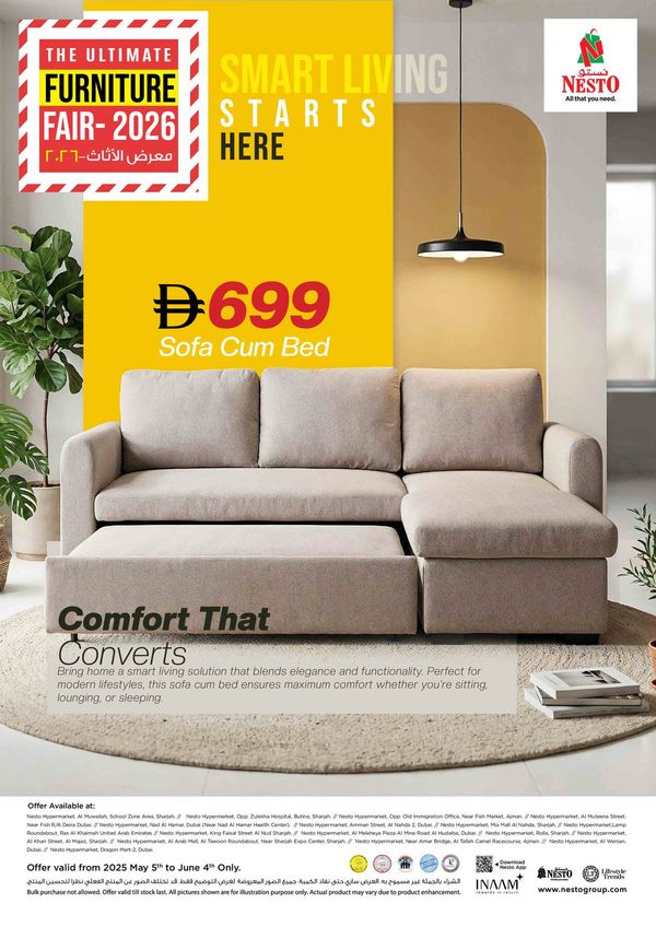 The Ultimate Furniture Fair 2026 from Nesto until 4th June