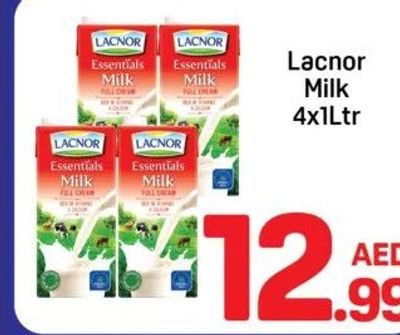 Lacnor Milk 4x1Ltr