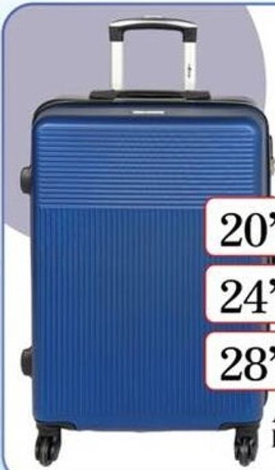 ABS 4Wheel Hard Trolley 20" asstd.