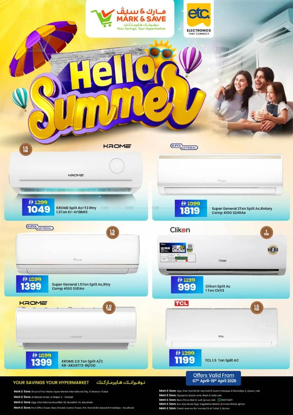 Hello Summer from Mark & Save until 19th April