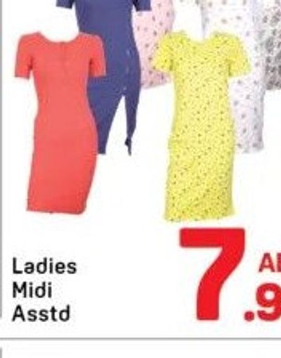 Ladies Midi Asstd