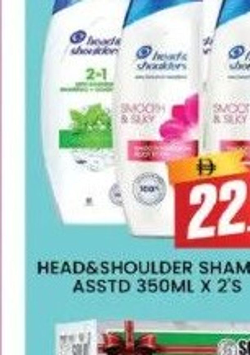 Head&Shoulder Shampoo ASSTD 350ml X 2's