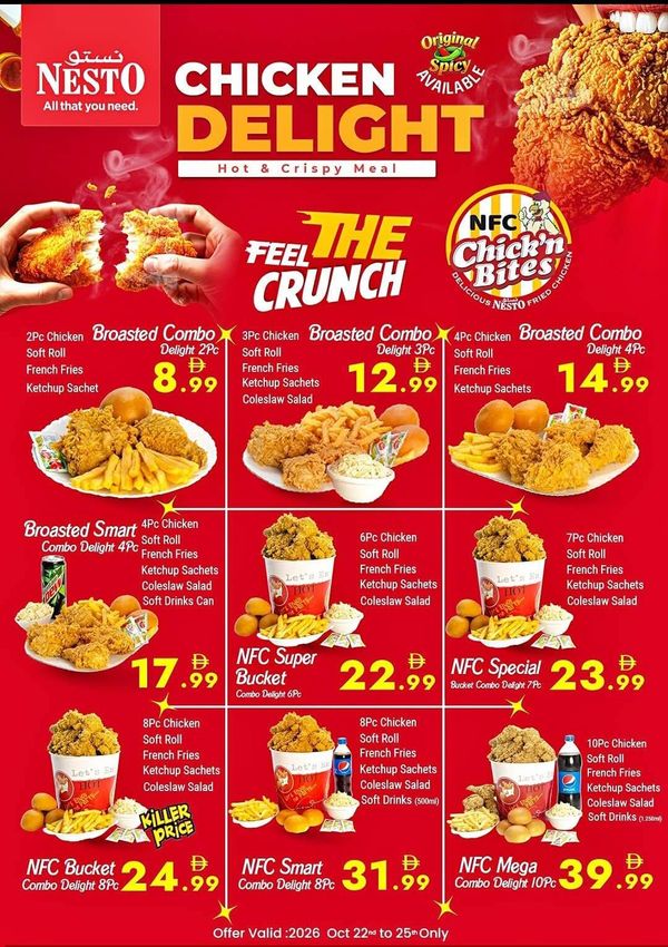 Chicken Delight from Nesto until 25th October