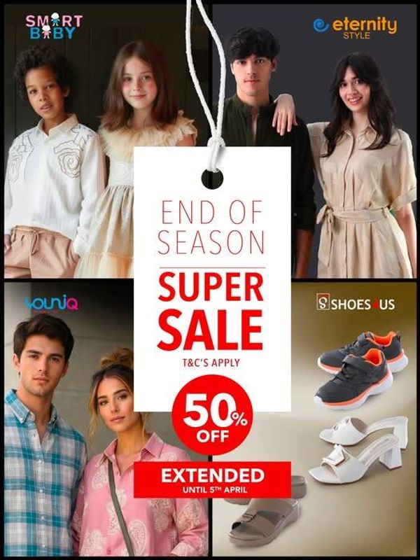 Trendy Fashion Sale from Al Safeer Hypermarket until 5th April