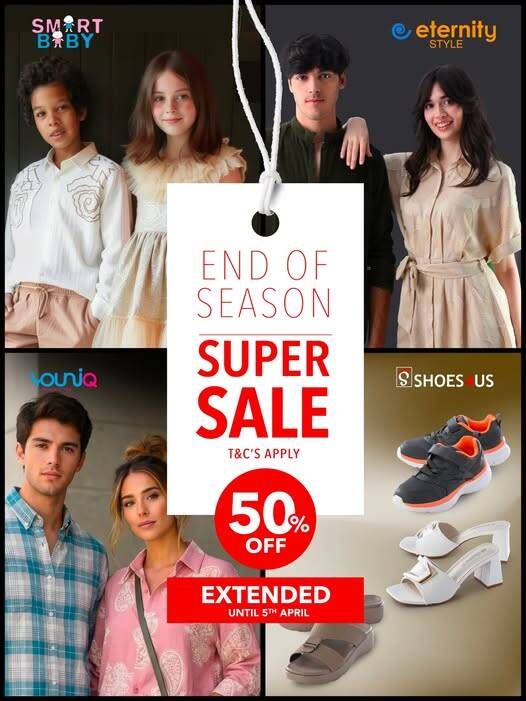 Trendy Fashion Sale from Al Safeer Hypermarket until 5th April
