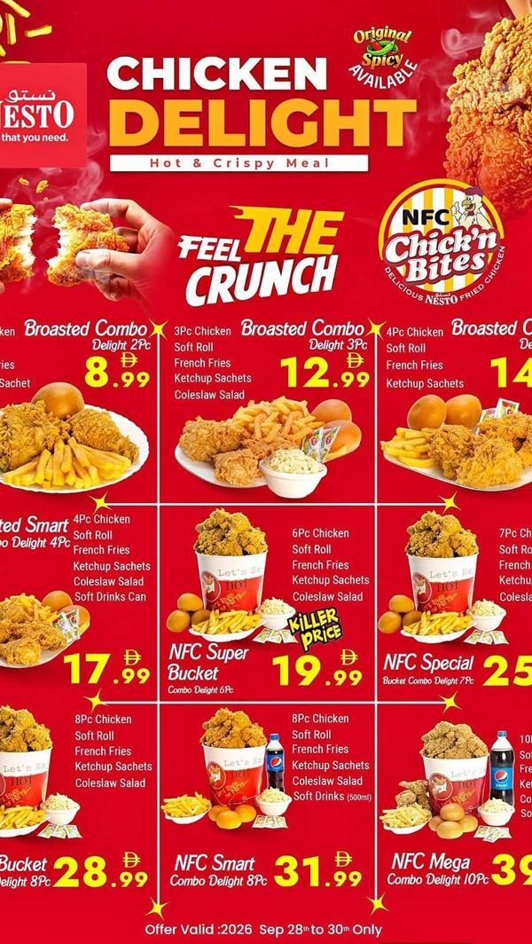 Chicken Delight from Nesto until 30th September